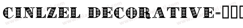 CINLZEL DECORATIVE字体转换